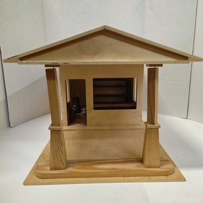 RESALE SHOP - VTG UNFINISHED 1:12 Ballhagen Old Time Gas Station With Accessories/Materials