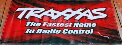 RESALE SHOP - 8' x 3'10" Traxxas Racing Banner (Red/Black) - Preowned
