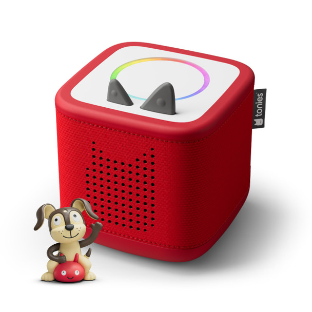 OakridgeStores.com | TONIES - Sunset Red Toniebox 2 Audio Player Starter Set for Kids 1+ with Playtime Puppy 11003120 840147443366