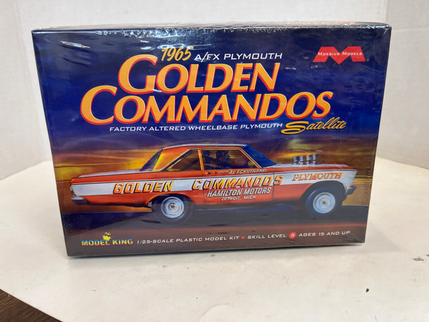 RESALE SHOP - Moebius 1965 A/FX Plymouth Golden Commandos Satellite 1:25 Scale Model Kit