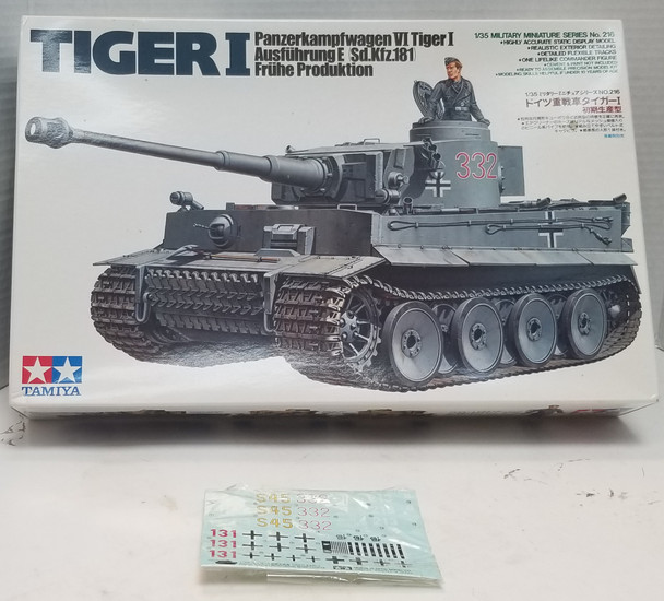 RESALE SHOP - Tamiya 1:35 Tiger I Panzerkamfwagem VI Ausfuhrung E SDKFZ181 Fruhe #35216