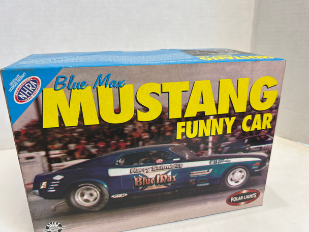 RESALE SHOP - FACTORY SEALED Blue Max Mustang Funny Car by Polar Lights #6507