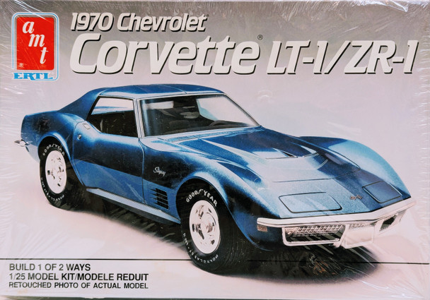 RESALE SHOP - AMT ERTL 1:25 1970 Chevrolet Corvette LT-1/ZR-1 Plastic Model Kit #6218