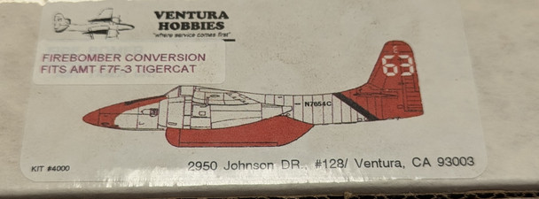 RESALE SHOP - Ventura Hobbies Firebomber Conversion Fits AMT F7F-3 Tiger Cat