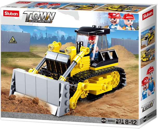 OakridgeStores.com | Sluban - Bulldozer Construction Vehicle - 231 Pieces - Brick Building Set M38-B0802 6938242956721