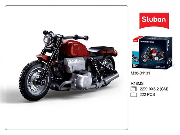 OakridgeStores.com | Sluban - Motorcycle Classic Road Bike Brick Building Set - M38-B1131 6938242960032