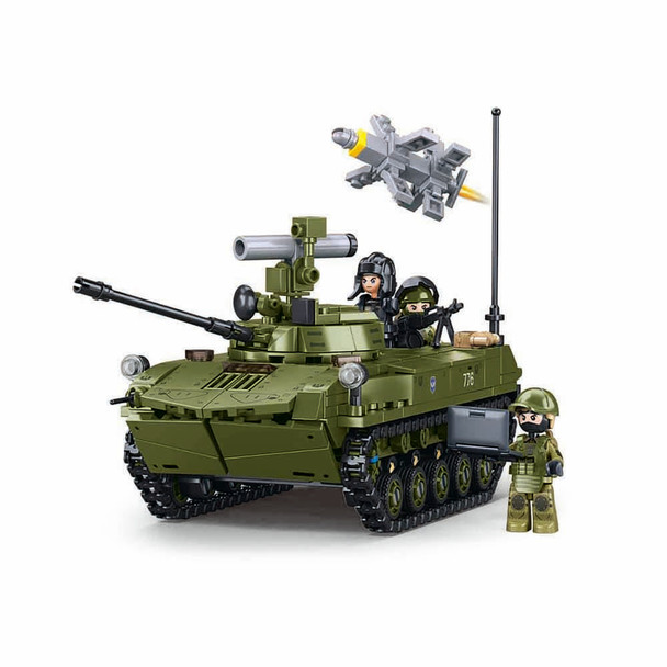 OakridgeStores.com | Sluban - BMD-2S Battlefield Recon ATV Tank Brick Building Set - M38-B1250 6938242962067