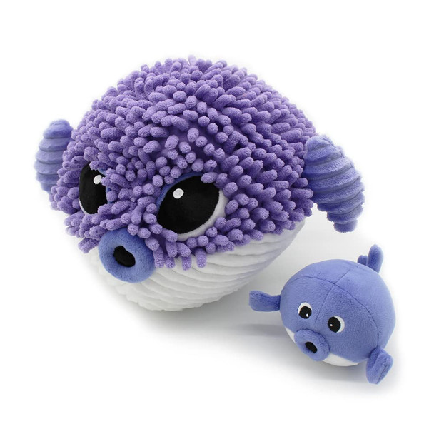OakridgeStores.com | Les Delingos Ptipotos Purple Mom and Baby Puffer Fish 74702 4895242700773