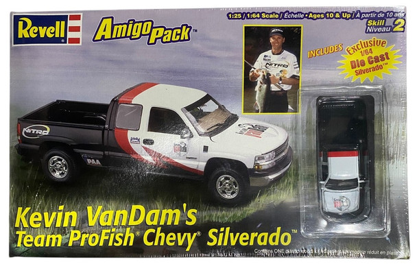 RESALE SHOP - Revell Amigo Pack Kevin VanDam Team ProFish Chevy Silverado Model Kit w/diecast