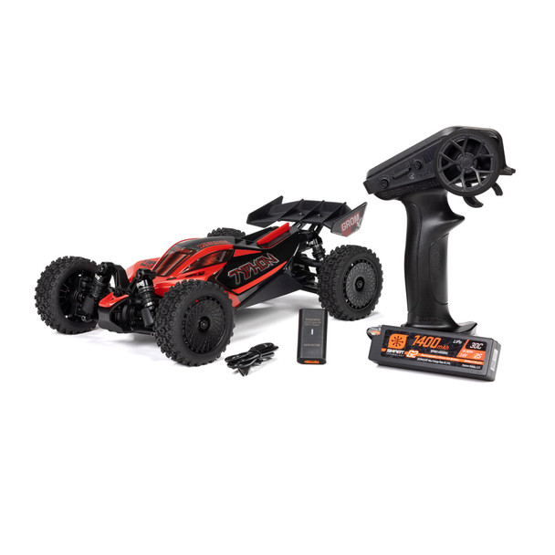 OakridgeStores.com | ARRMA - 1/14 Red TYPHON GROM 223S DSC 4X4 RTR Brushless RC Buggy with Battery & Charger 2306ST1 5052127049115