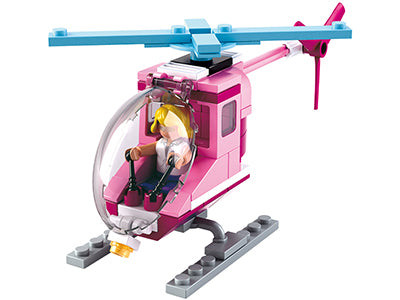 OakridgeStores.com | Sluban - Girls Patrol Helicopter -  Building Brick Set - M38-B0600D 8719558070558