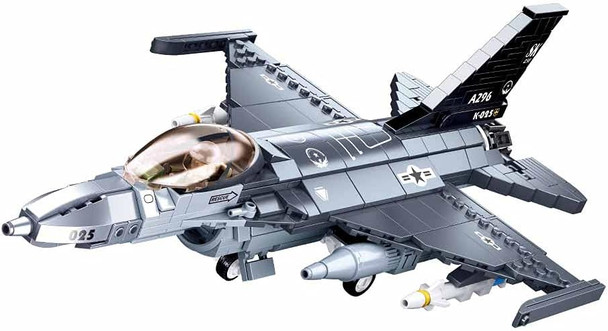 OakridgeStores.com | Sluban - F-16C Falcon Fighter -  Building Brick Set - M38-B0891 6938242957612