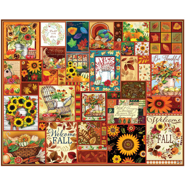 OakridgeStores.com | White Mountain Puzzles - Welcome Fall - 1000 Piece Jigsaw Puzzle 1927PZ 724819267750