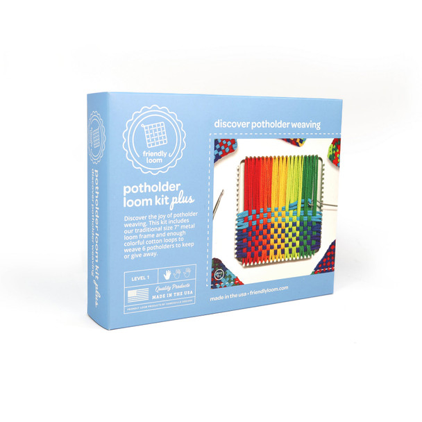 OakridgeStores.com | Friendly Loom - 7" Potholder Loom Plus (Traditional) - F552 746331055523