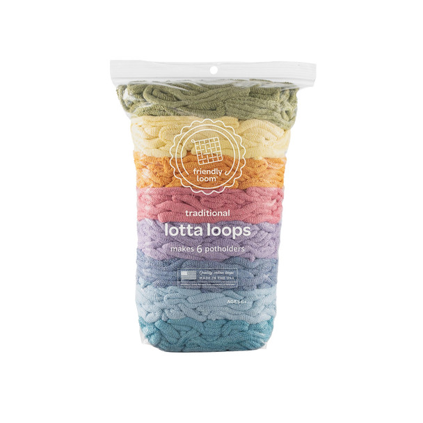 OakridgeStores.com | Friendly Loom - Lotta Loops - Botanicals - Traditional 7" Loom Refill Pack  - F557BO 746331557065