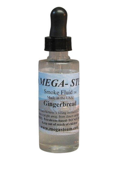 OakridgeStores.com | Mega-Steam - Gingerbread Scented Smoke Fluid for Model Trains JTM111