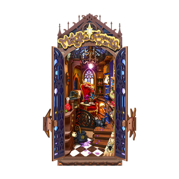 OakridgeStores.com | Rolife - Magic Fantasy Corner - Book Nook Shelf Insert -  3D Wooden Puzzle Model Kit TGB14 6946785125535