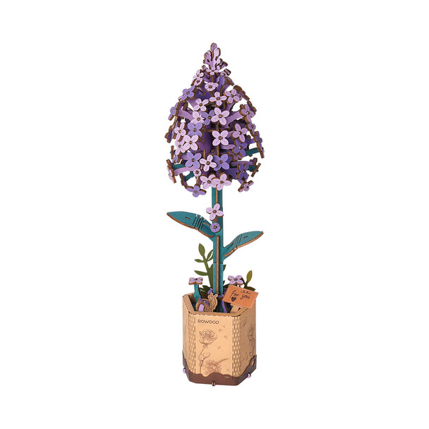 OakridgeStores.com |  ROWOOD - Lilac - DIY 3D Wooden Flower Craft Kit (TW021)  6946785119213