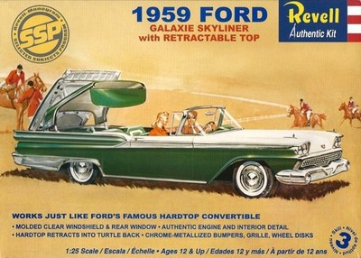 RESALE SHOP - Revell 1959 Ford Galaxie SkylineR w/ Retractable Top 1:25 Scale Model Kit c2010