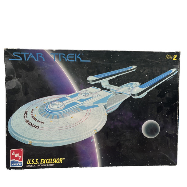 RESALE SHOP - AMT ERTL Star Trek U.S.S. Excelsior Spacecraft Model Kit c1994 Sealed Vintage
