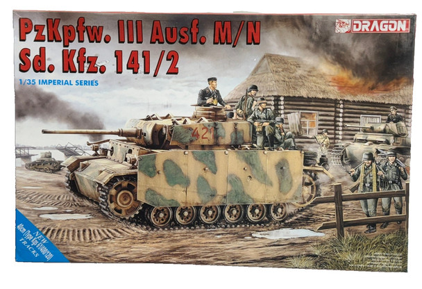 RESALE SHOP - DRAGON PzKpfw.III Ausf. M/N Sd. Kfz. 141/2 Imperial Series.1:35 Tank Model Kit