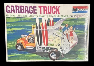 RESALE SHOP - MONOGRAM Tom Daniel Surf Party Garbage Truck Model Kit c1968 RARE Sealed