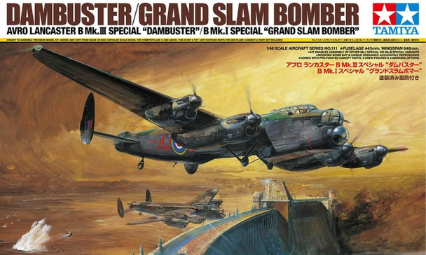 RESALE SHOP - TAMIYA Avro Lancaster B MK.II Damburster Grand Slam Bomber 1:48 Plane Model Kit