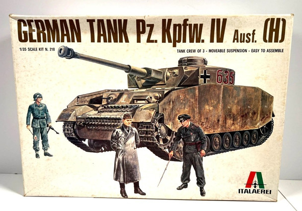 RESALE SHOP - Italeri WWII German Pz. Kpfw IV Panzer Kampfwagen IV Ausf. H 1:35 Tank Model Kit