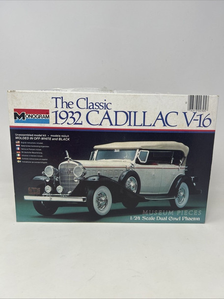 RESALE SHOP - Monogram The Classic 1932 Cadillac V-16 - 1/24 Scale Model Kit c1980