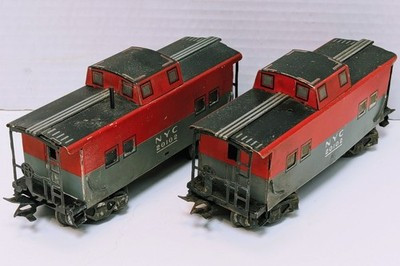 RESALE SHOP - Lot of 2 Marx New York Central Caboose #20102 - Preowned