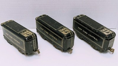 RESALE SHOP - Lot of 3 Marx(?) New York Central Tenders - Preowned
