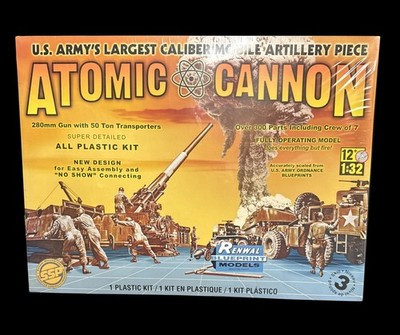 RESALE SHOP - Renewal US Army's Largest Caliber Mobile Atomic Cannon 1:32 Model Kit