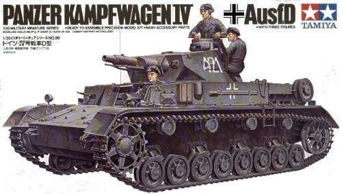 RESALE SHOP - Tamiya German Panzer IV Ausf.D Tank 1:35 Plastic Model Kit