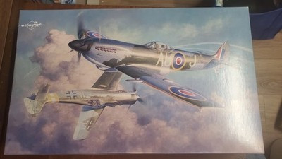 RESALE SHOP - The Rise Of Bubbletops Spitfire vs FW190 Eduard 1/48 11100X Model Kit RARE