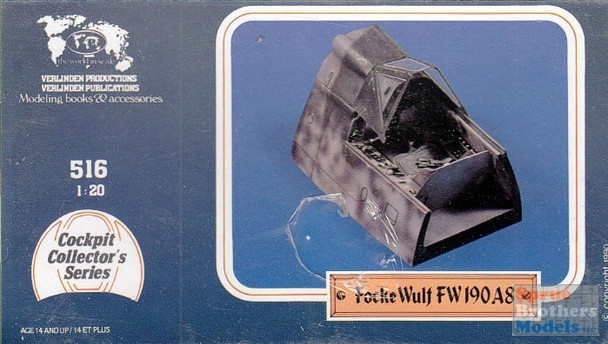 RESALE SHOP - Verlinden 1/20 Focke Wulf FW190A8 Cockpit Collector's Series 516 (SEALED)