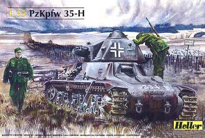 RESALE SHOP - Heller 1:35 Scale Panzerkampfwagen 35-H Tank Model Kit (c.1998) - 81132