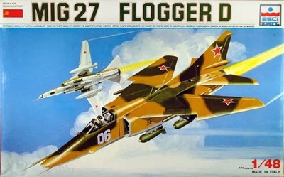 RESALE SHOP - ESCI Soviet Mig-27 Flogger D 1/48 Scale Plastic Aircraft Model Kit Sealed
