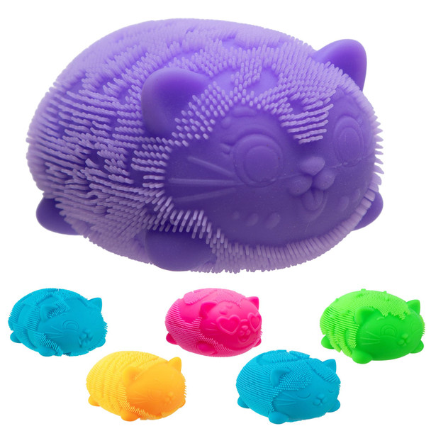 OakridgeStores.com | Schylling - Needoh Wild Cats Fuzz Ball - Sensory Squeeze Toy - Colors May Vary WCFZBND 019649507924