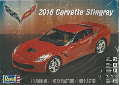 RESALE SHOP - Revell 2016 Chevrolet Corvette Stingray 1:25 Model Car Kit - PAER-112-85-4425-U8145