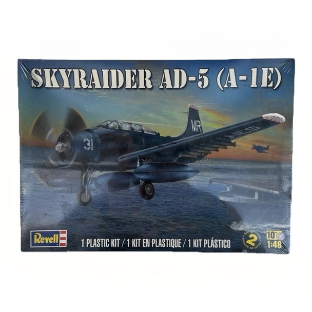 RESALE SHOP - REVELL Skyraider AD-5 (A-1E) 1:48 Aircraft Model Kit c2013 Sealed - PAER-112-85-5327-U8131