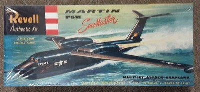 RESALE SHOP - Revell 1/136 Scale Martin P6M Seamaster Airplane Model Kit c1996 - PAER-112-H224-NOB8064