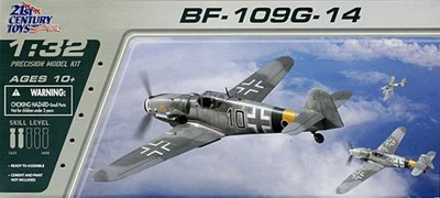 RESALE SHOP - 21st Century Messerschmitt BF-109G-14 1:32 Airplane Model Kit c2007 Sealed - PAER-21-22201-U8189