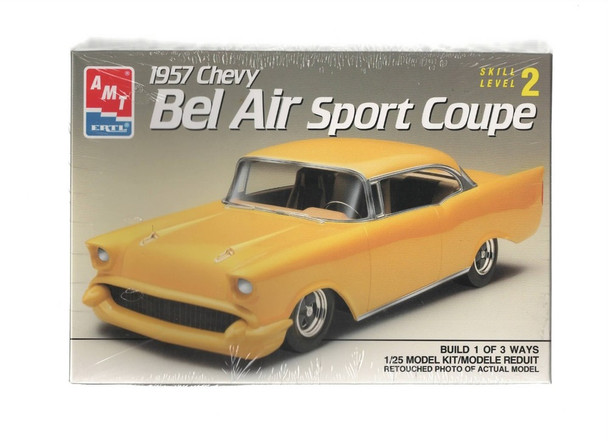 RESALE SHOP - AMT 1957 Chevy Bel Air Sport Coupe 1/25 Scale Model Kit c1990 - PAER-AMT-6563-NOB1299