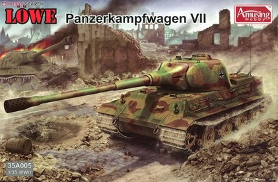 RESALE SHOP - Amusing Hobby Panzerkampfwagan VII "Lowe" Tank 1:35 Model Kit c2013 Sealed - PAER-AMU35A005-U8127