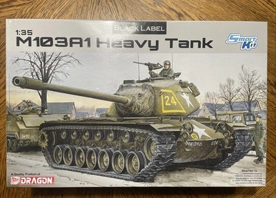 RESALE SHOP - DRAGON Black Label Series M103A1 Heavy Tank 1:35 'Smart' Model Kit c2013 Sealed - PAER-DRA-3548-U8166