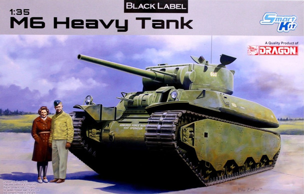 RESALE SHOP - DRAGON U.S. M6 Heavy Tank 1:35 Model Kit c2015 Sealed - PAER-DRA6798-U8138
