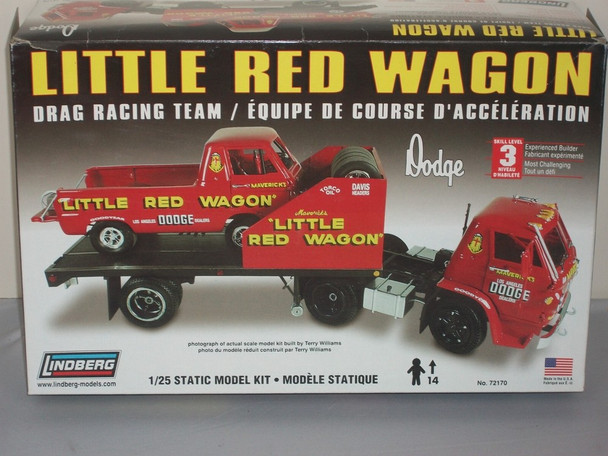RESALE SHOP - Lindberg Little Red Wagon Dodge Drag Racing Team 1:25 Model Kit c2009 Sealed - PAER-LND-72170-U8148