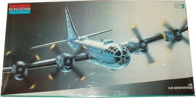 RESALE SHOP - Monogram B-29 SUPERFORTRESS 1:48 Scale Aircraft Model Kit c1991 - - PAER-MGM-5706-U1363