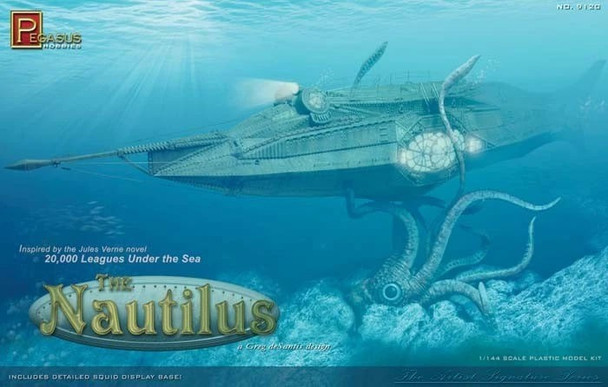 RESALE SHOP - Pegasus 20000 Leagues Under the Sea Nautilus Submarine 1:144 Model Kit c2013 - PAER-PH-9120-NOB8084