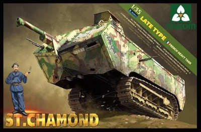 RESALE SHOP - TAKOM St.Chamond Late Type French Heavy Tank 1:35 Model Kit c2014 Sealed - PAER-TAK-2012-U8130